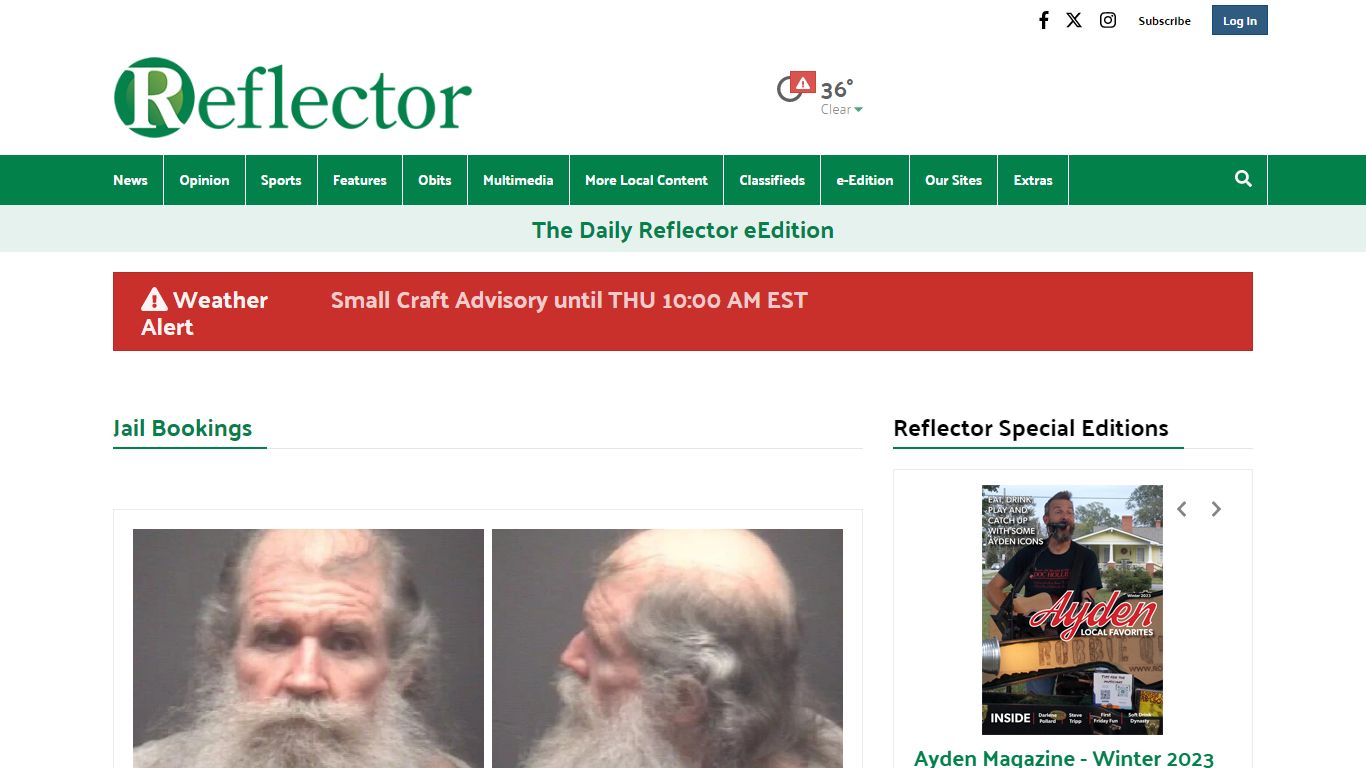 Jail Bookings | reflector.com